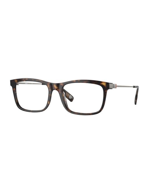 Burberry Black Be2384 3002 Optical Frames Acetate Transparent Squared Normal for men