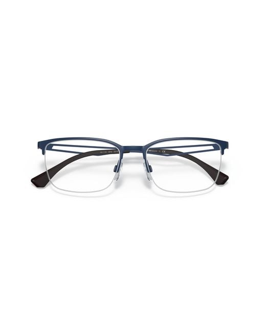 Emporio Armani Black Ea1116 3018 Optical Frames Metal Squared for men