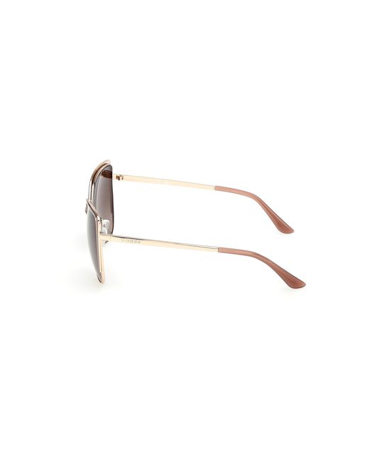Guess Black Gu00217 59F Sunglasses Metal Cat Eye Normal