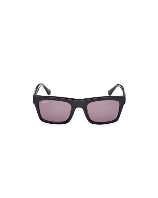 Web Black We0362 05A Sunglasses Acetate Smoke Squared Normal for men