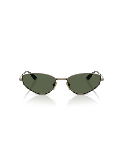 Vogue Eyewear Green Vo4339S 51389A Sunglasses Metal Cat Eye Polarized