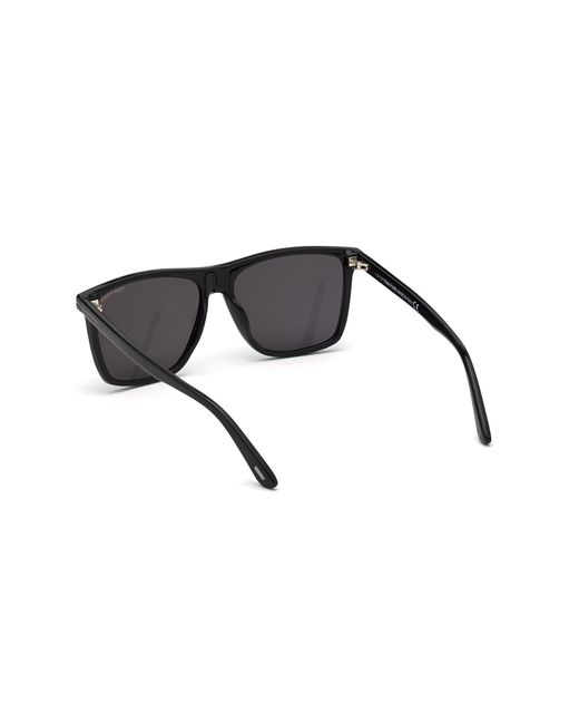 Tom Ford Black Ft0832-N Fletcher 01A Sunglasses Acetate Squared Normal for men