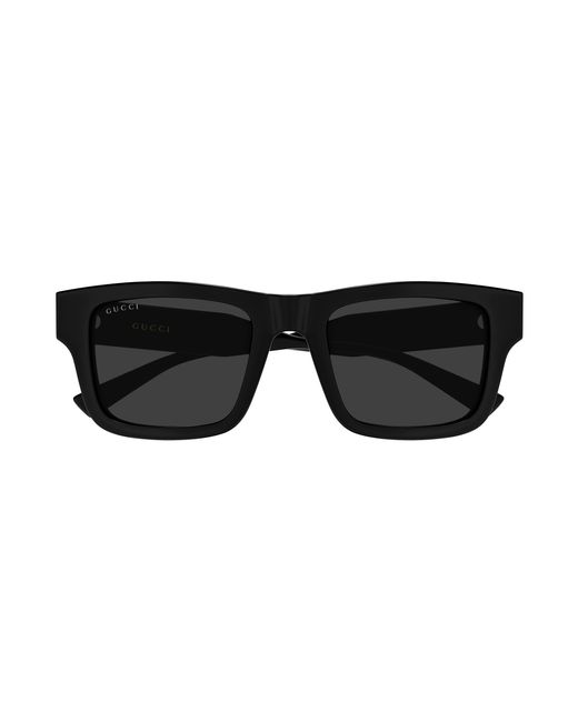 Gucci Black Gg2072Sa 001 Sunglasses Acetate Squared for men