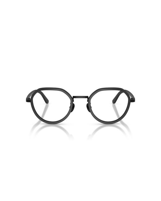Giorgio Armani Black Ar5167 3001 Optical Frames Metal Transparent Round Normal for men