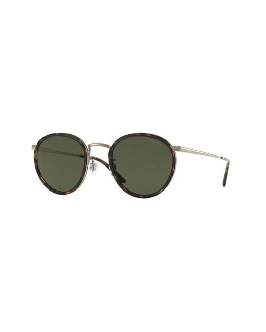 Giorgio Armani Black Ar 101M 319831 Sunglasses Metal Round for men