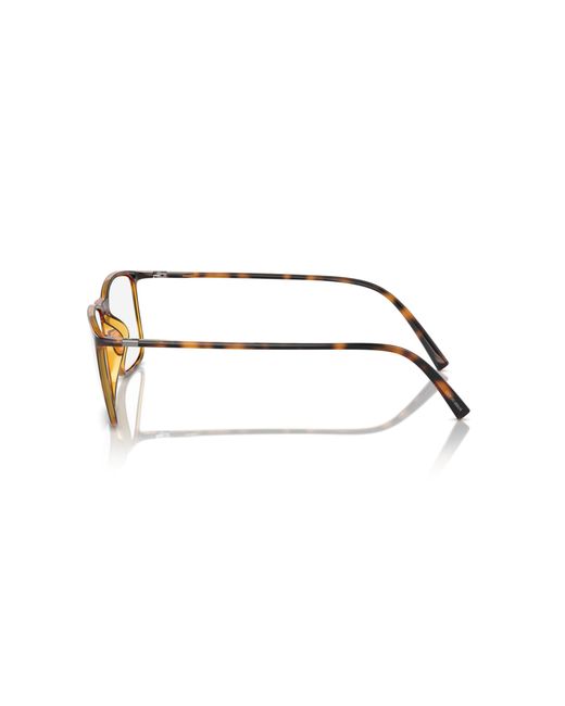 Giorgio Armani Black Ar7244U 5026 Optical Frames Injected Transparent Squared Normal for men
