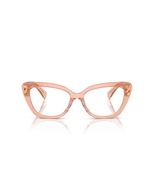 Miu Miu Black Mu 05Vv 13T1O1 Optical Frames Acetate Transparent Cat Eye Normal