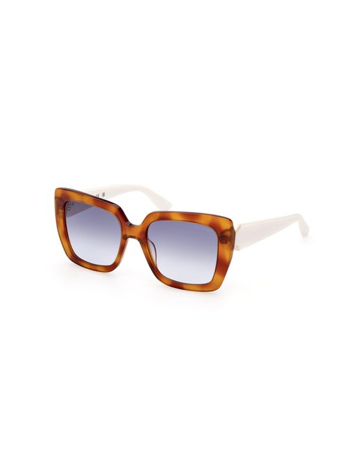 Guess Black Gu7889 53W Sunglasses Acetate Squared Normal Shaded