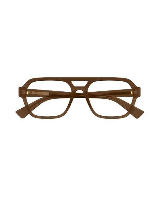 Bottega Veneta Black Bv1336Oa 004 Optical Frames Acetate Transparent Pilot for men