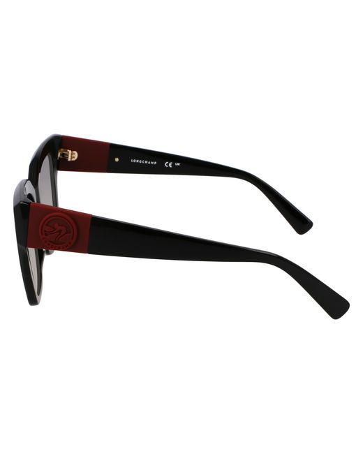 Longchamp Black Lo762S 001 Sunglasses Acetate Squared Normal