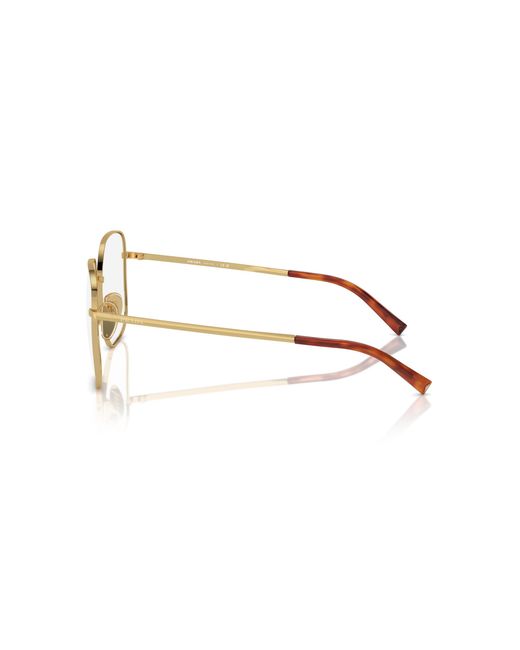 Prada Black Pr A59V 7Oe1O1 Optical Frames Metal Squared