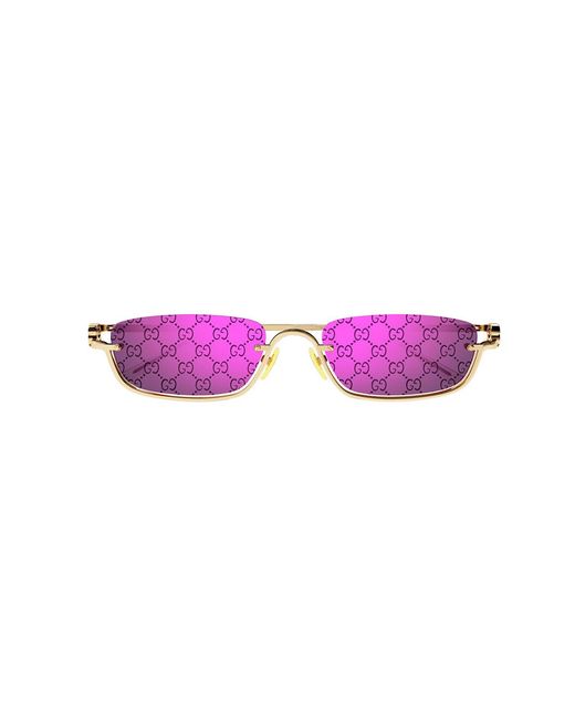 Gucci Black Gg1278S 005 Sunglasses Metal Squared Normal Decoration