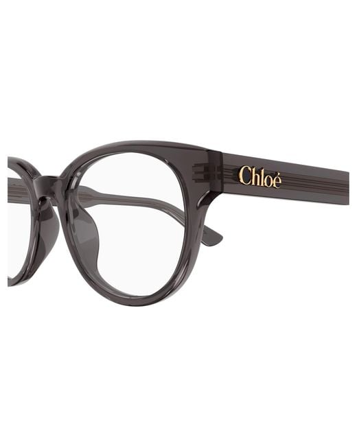 Chloé Black Ch0343Oa 001 Optical Frames Acetate Transparent Round