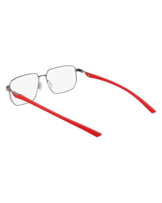 Nike Black 4317 076 Optical Frames Metal Squared Normal for men