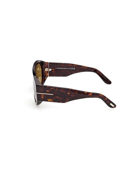 Tom Ford Black Ft1044 Bronson 52N Sunglasses Acetate Pilot Normal for men