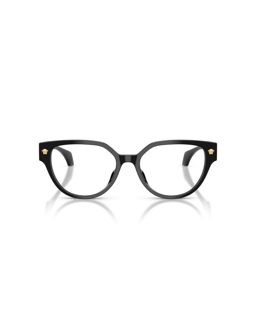 Versace Black Ve3394D Gb1 Optical Frames Acetate Transparent Cat Eye Normal