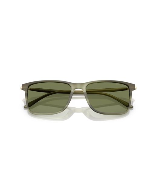 Giorgio Armani Green Ar8218 61682A Sunglasses Acetate Squared Normal for men