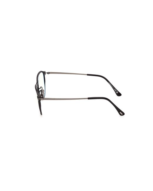 Tom Ford Black Ft6087-B 005 Optical Frames Metal Squared Normal for men