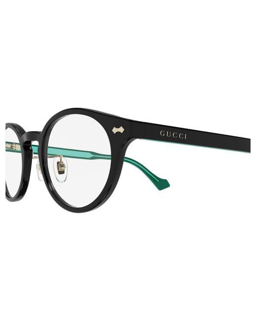 Gucci Black Gg1127Oj 003 Optical Frames Plastic Round for men
