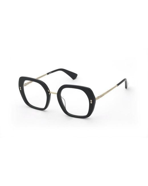 Nina Ricci Black Vnr453 700 Optical Frames Acetate Geometric