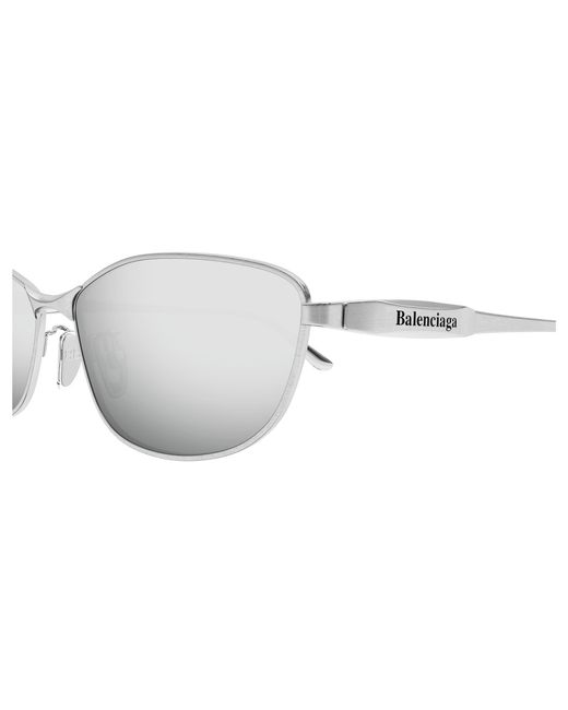 Balenciaga Black Bb0357Sa 002 Sunglasses Metal Squared