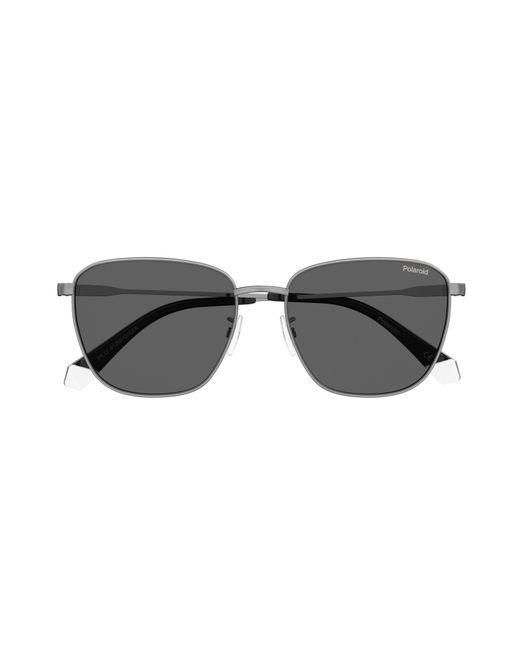 Polaroid Black Pld 4159/G/S/Xn 6Lb/M9 Sunglasses Metal Squared Polarized for men