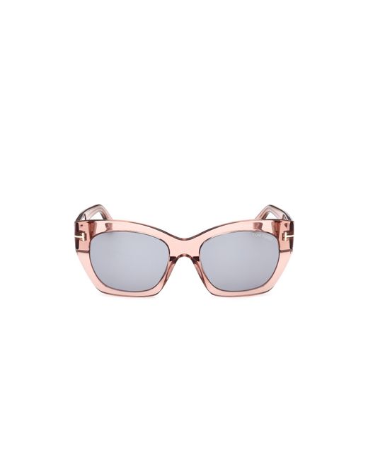 Tom Ford Black Ft1422 Joni-02 72A Sunglasses Acetate Smoke Butterfly Normal