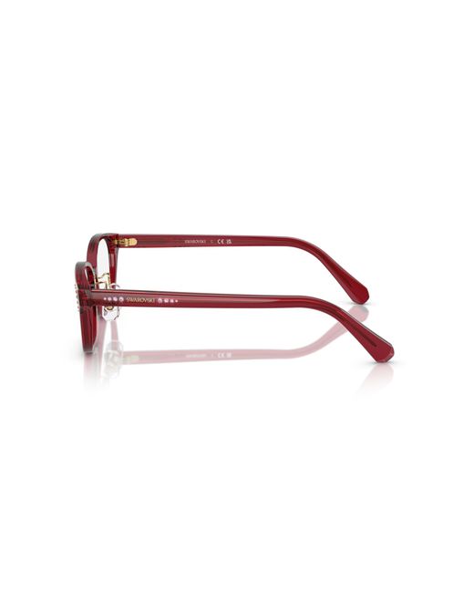 Swarovski Black Sk2040D 1055 Optical Frames Acetate Round Normal