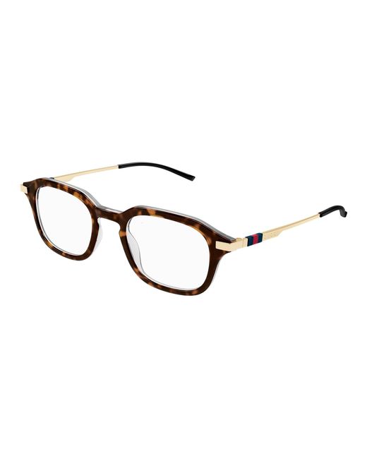 Gucci Black Gg1891O 002 Optical Frames Acetate Transparent Squared for men
