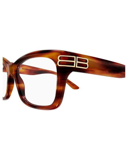 Balenciaga Black Bb0472O 005 Optical Frames Acetate Transparent Squared