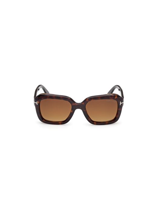 Tom Ford Black Ft1283 Natalia-02 52F Sunglasses Acetate Squared Normal