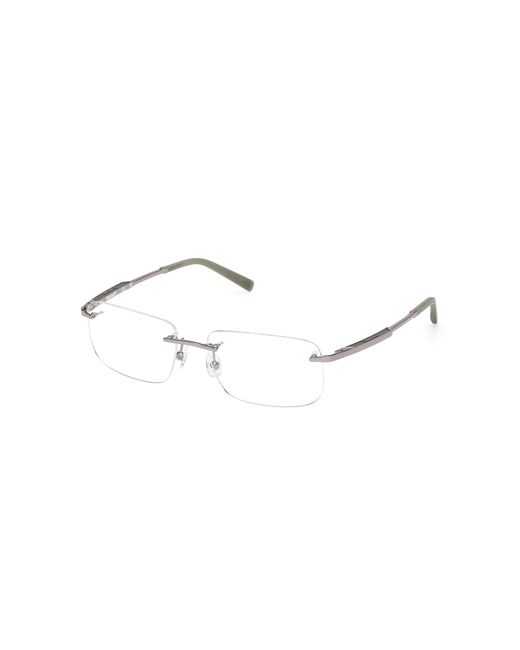 Timberland Black Tb50075 010 Optical Frames Metal Squared Normal for men
