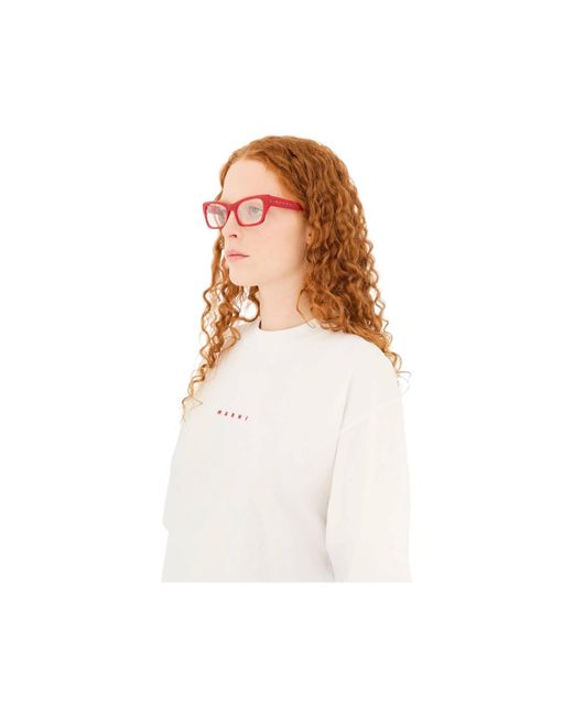 Marni Black Tup Akelu Comb Optical Frames Acetate Squared