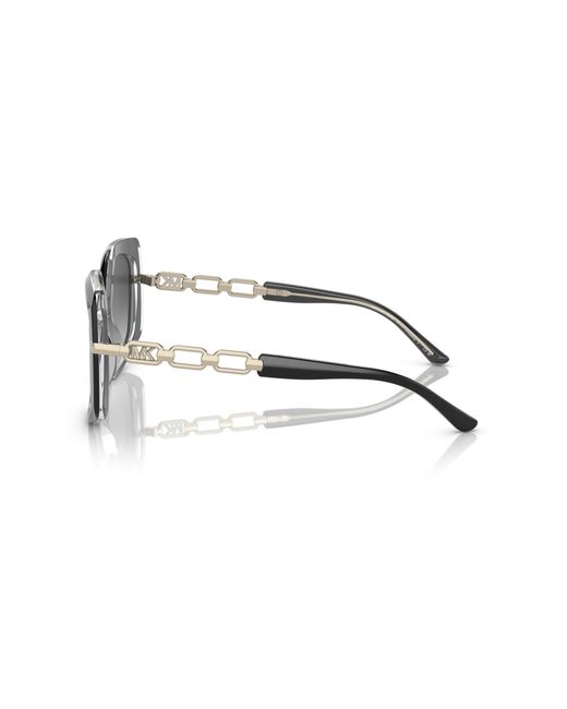 Michael Kors Black Mk2177 Cheyenne 31068G Sunglasses Acetate Geometric Normal Shaded