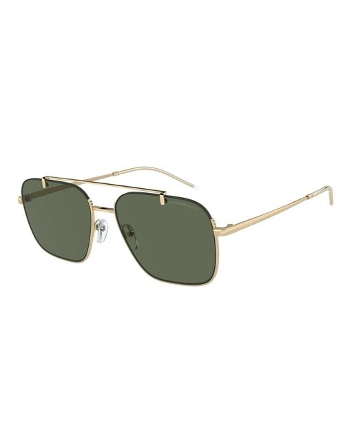 Emporio Armani Black Ea2150 301371 Sunglasses Metal Squared Normal for men