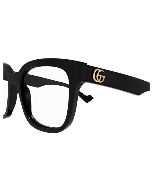 Gucci Black Gg0958O 004 Optical Frames Acetate Transparent Squared