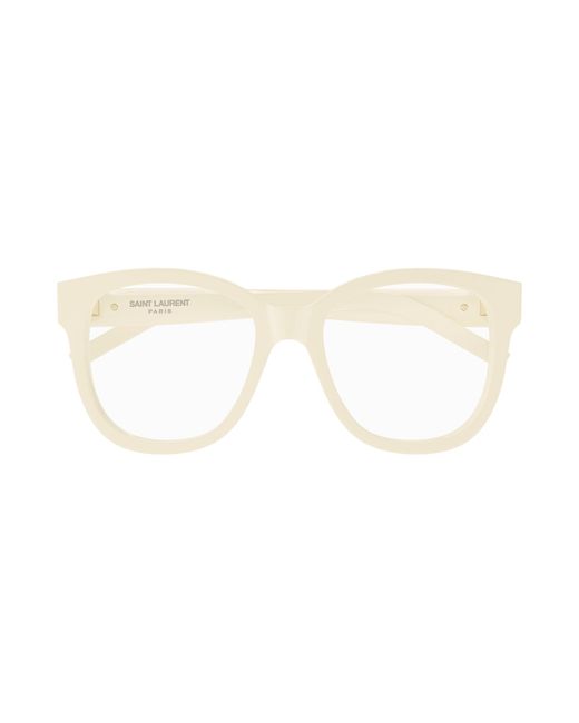 Saint Laurent Black Sl M97 006 Optical Frames Acetate Transparent Squared