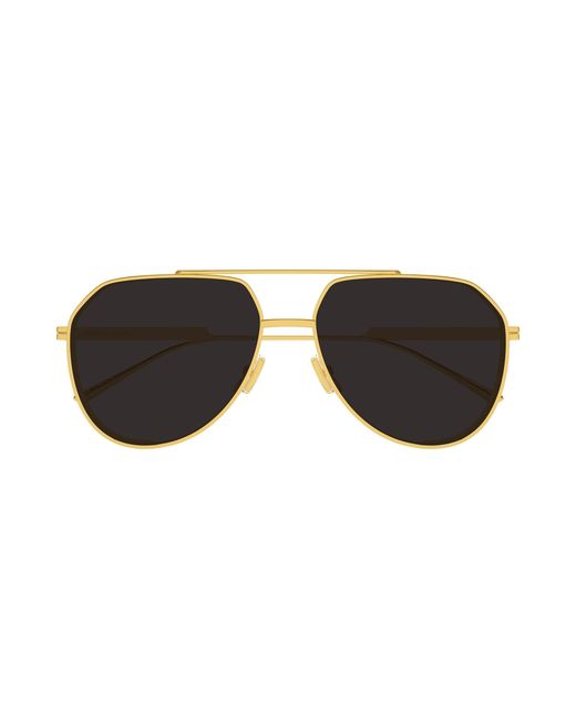 Bottega Veneta Black Bv1465S 001 Sunglasses Metal Pilot