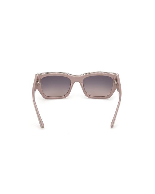 Guess Black Gu00293 57B Sunglasses Injected Smoke Squared Normal