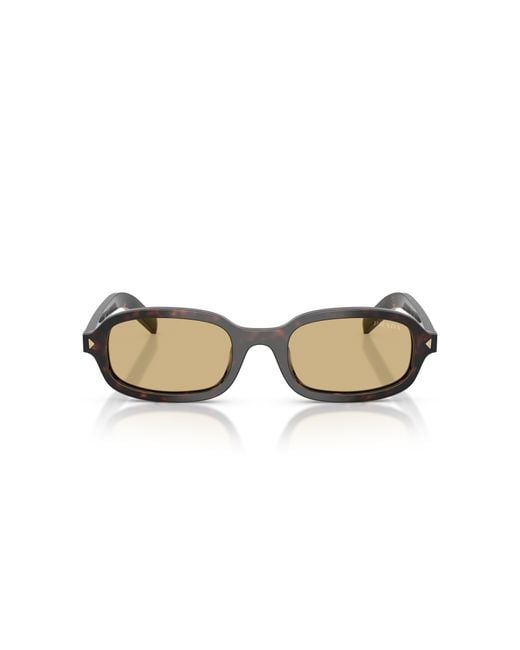 Prada Black Pr D06S 17N70R Sunglasses Acetate Round Normal