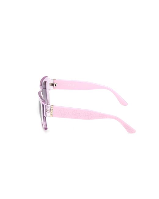 Guess Purple Gu00200 78Z Sunglasses Injected Squared Normal