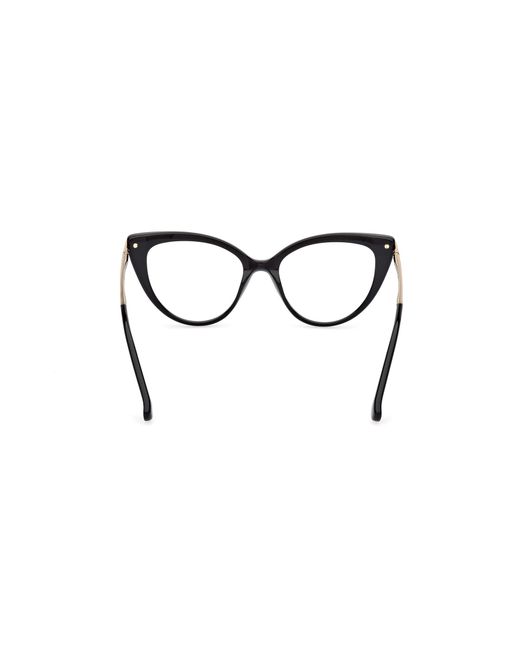 Max Mara Black Mm5145 001 Optical Frames Acetate Cat Eye Normal