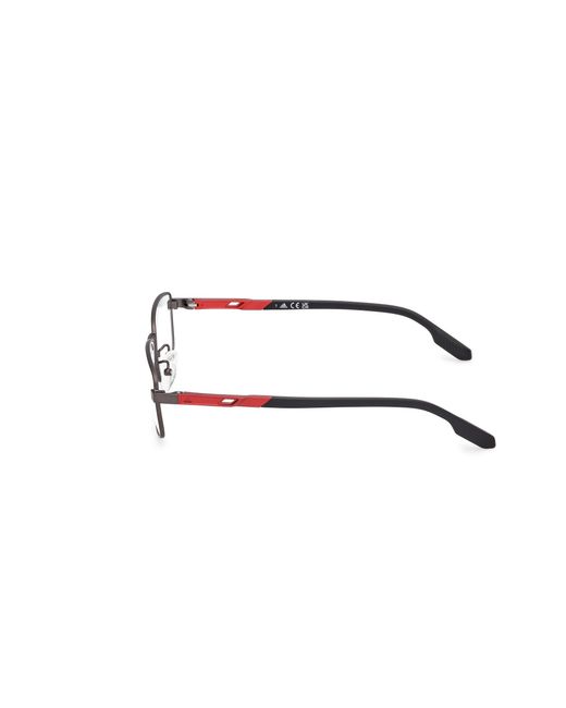 Adidas Originals Black Sp5085-H 09A Optical Frames Metal Squared Normal for men