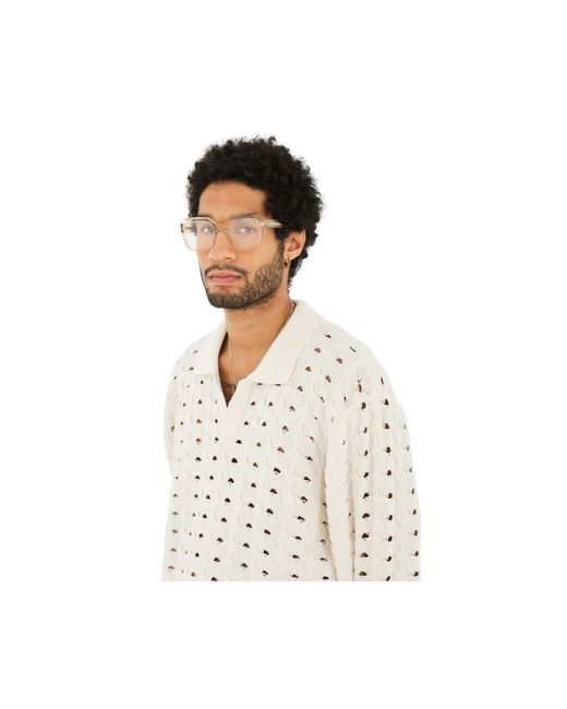 Retrosuperfuture Black Et4 Numero 125 Cream Optical Frames Acetate Squared