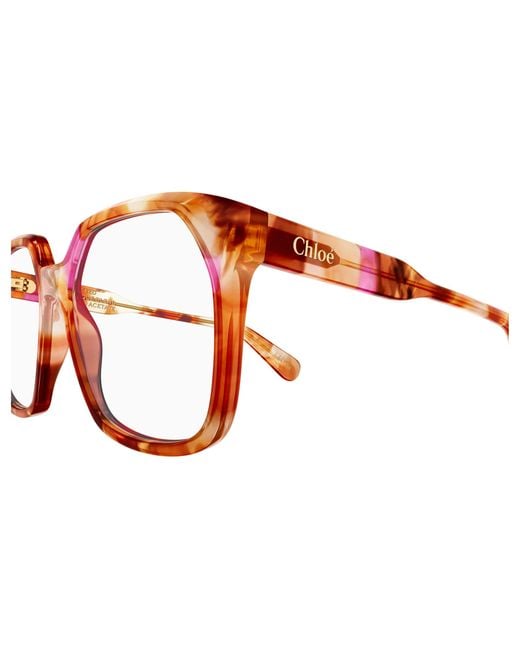 Chloé Black Ch0263O 010 Optical Frames Acetate Transparent Squared
