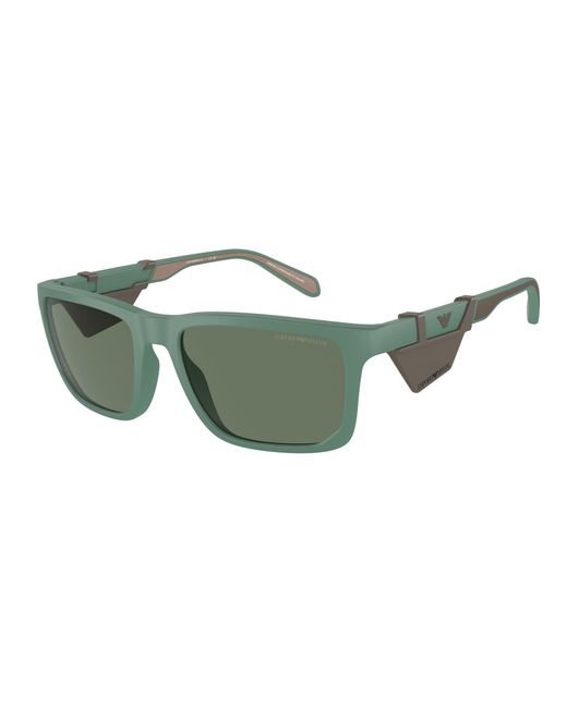 Emporio Armani Green Ea4219 610276 Sunglasses Injected Squared Normal for men