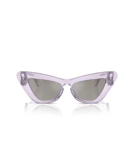 Burberry Black Be4421U 40956G Sunglasses Acetate Cat Eye Mirrored Mirror