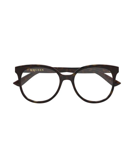 McQueen Black Am0540O 002 Optical Frames Acetate Transparent Cat Eye