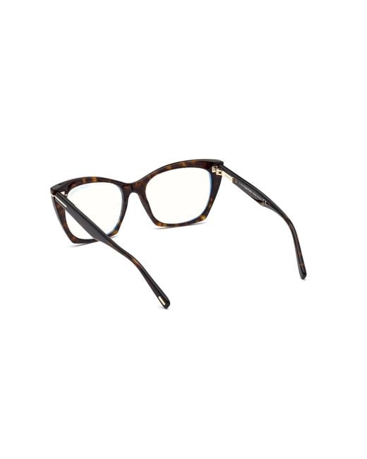 Tom Ford Black Ft5709-B 052 Optical Frames Acetate Cat Eye Normal