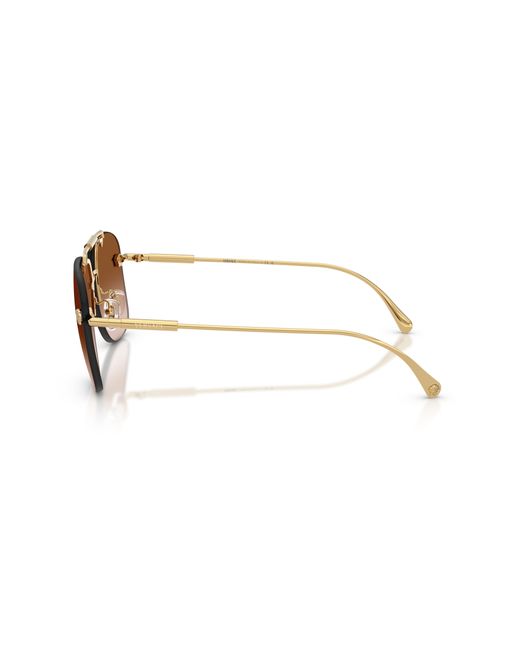 Versace Black Ve2296 100213 Sunglasses Metal Squared Normal Nuanced